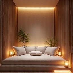 Relaxing spa ambiance