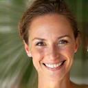 Portrait of Fiona Driscoll, happy after spa day
